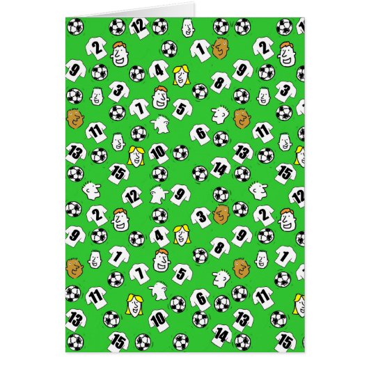 Football Design with Shirts in White (Front)