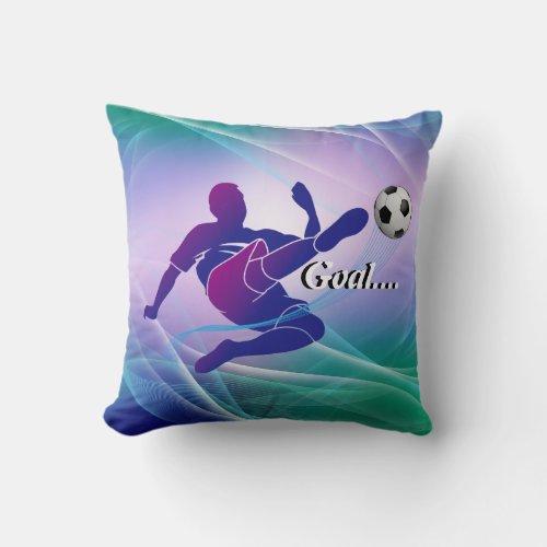 football designed throw pillow
