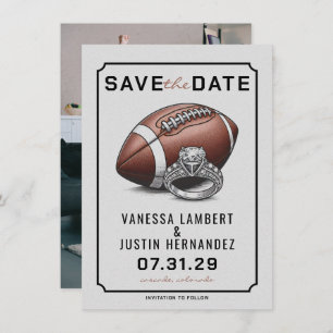 Football Diamond Save The Date