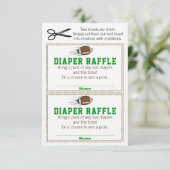 Football Diaper Raffle Tickets (Standing Front)