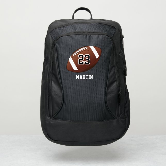 Football 🏈 - DIY Name and Number Backpack (Front)