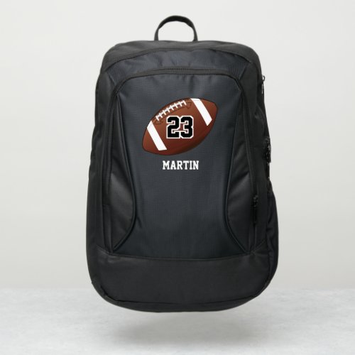 Football  _ DIY Name and Number Backpack