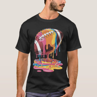 Football Drip Ice Cream T-Shirt