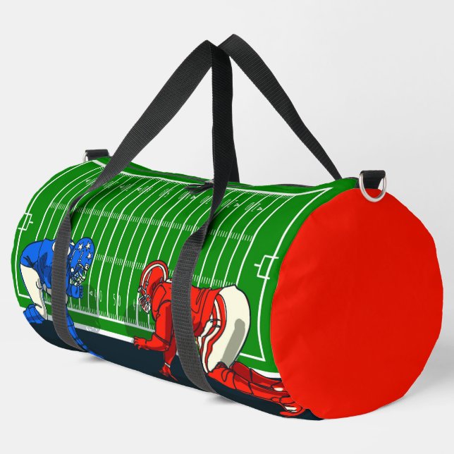 Football Duffle Bag (Left Corner)