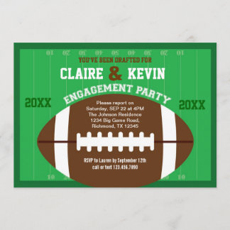Football Engagement Party Invitation