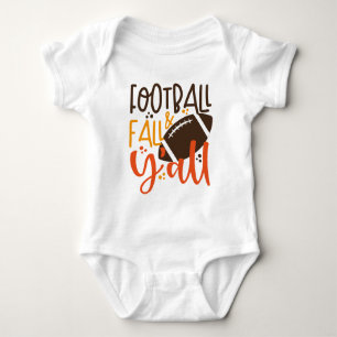 Football Fall & Y'all Baby Bodysuit