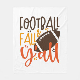 Football Fall & Y'all Fleece Blanket