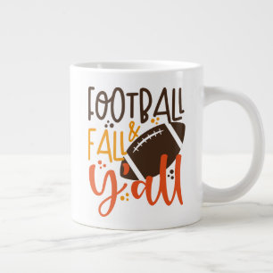 Football Fall & Y'all Giant Coffee Mug