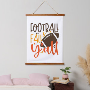 Football Fall & Y'all Hanging Tapestry