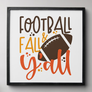 Football Fall & Y'all Peel And Stick Photo Tile