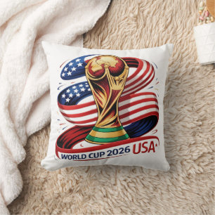 Football Fan 2026   Soccer Theme Decorative Throw  Pillow