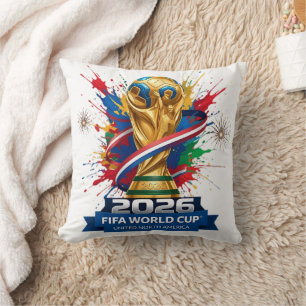 Football Fan 2026 Soccer Theme Decorative Throw Pillow