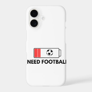 Football Fan Accessory - Minimalist Soccer Art iPhone 17 Case