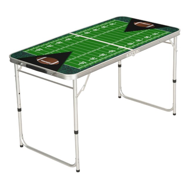 Football Fan Beer Pong Table (Angled)