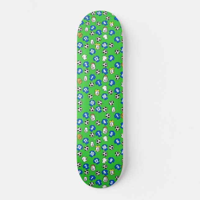 Football Fan Football Club Design Skateboard Deck (Front)