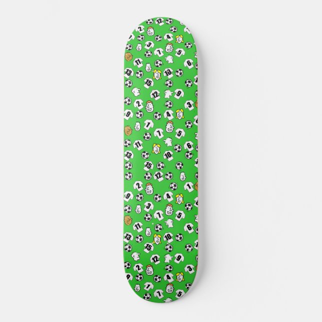 Football Fan Football Club Design Skateboard Deck (Front)