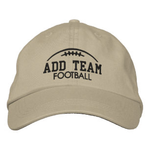 Football Fan Gear - Add Your Team Name Embroidered Embroidered Baseball Cap