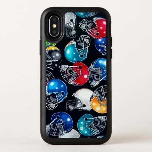 Football Fan Helmets OtterBox Symmetry iPhone XS Case