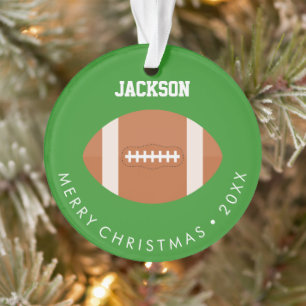 Football Fan Kids Photo Ornament