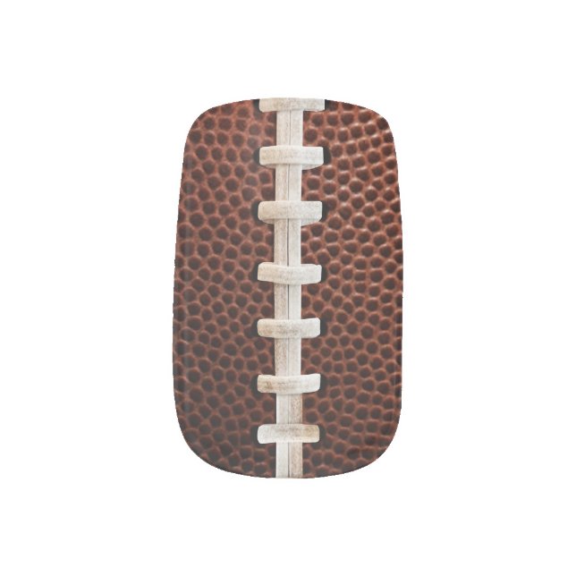 Football Fan Minx Nail Art (Left Thumb)