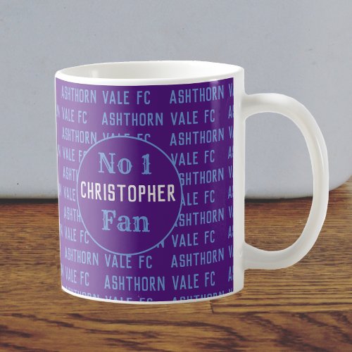 Football Fan or Football Supporter Claret  Blue Coffee Mug