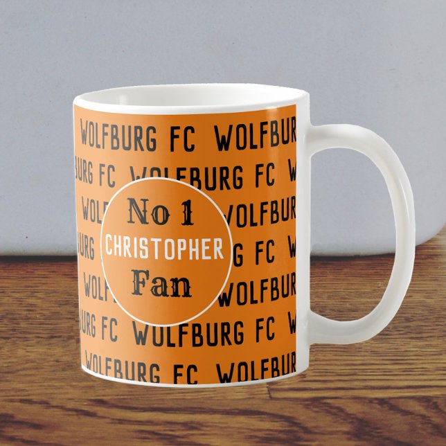 Football Fan or Football Supporter Gold & Black Coffee Mug (Creator Uploaded)
