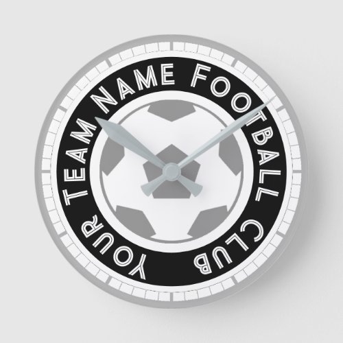 Football Fan or Football Supporter Round Clock