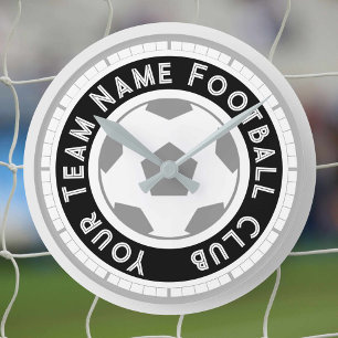 Football Fan or Football Supporter Round Clock
