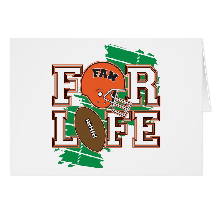 Football Fan Orange Card