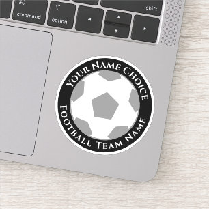 Football Fan Personalized with Team Name Sticker