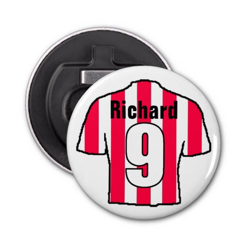 Football Fan Shirt to Personalise Bottle Opener