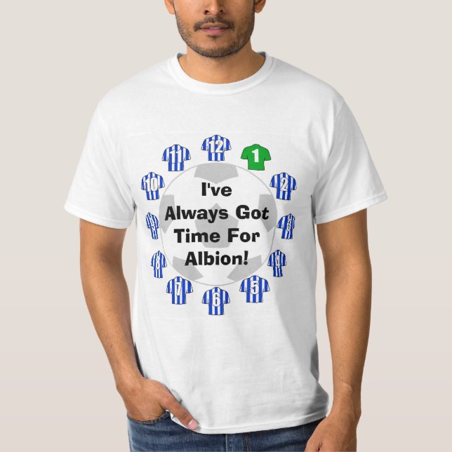 Football Fan Showing Football Allegiance T-Shirt (Front)