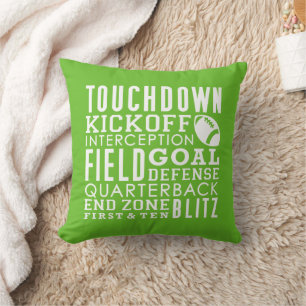 Football Fan Throw Pillow