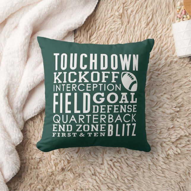 Football Fan  Throw Pillow (Blanket)