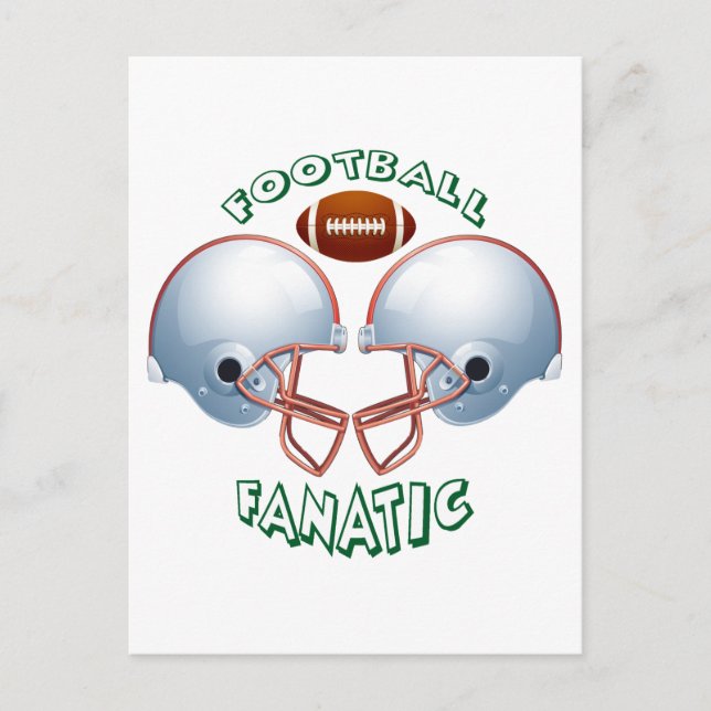 FOOTBALL FANATIC POSTCARD (Front)