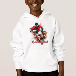 Football Fans Graphic and Text Hoodie