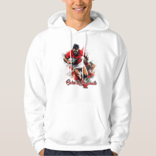 Football Fans Graphic and Text Hoodie