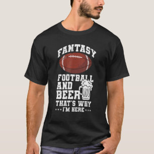 Football  Fantasy Football And Beer Draft Legends T-Shirt