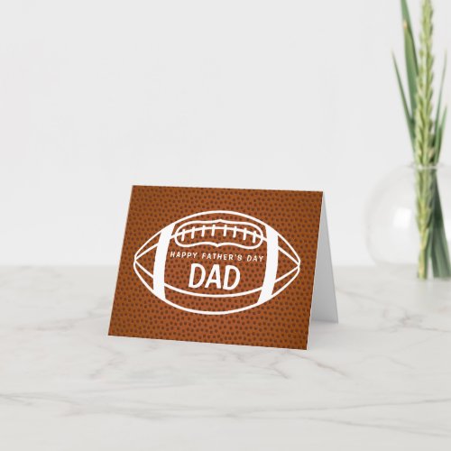 Football Fathers Day Card