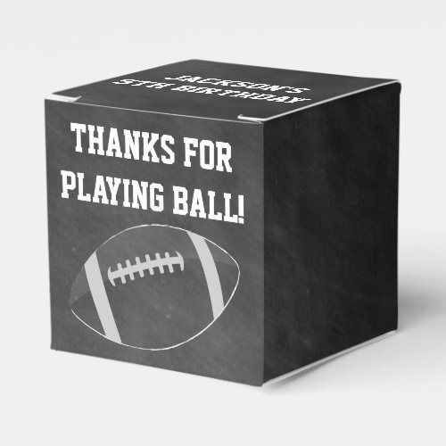 Football Favor Boxes for Birthday Party