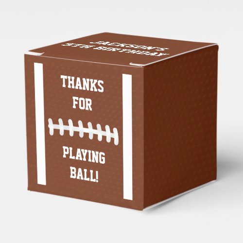 Football Favor Boxes for Birthday Party