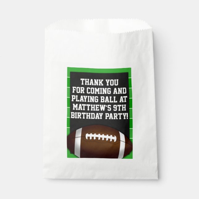 Football Favors Bag for Football Fans (Front)
