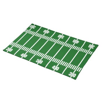 Football Field 50 Yard Line Placemat by KitchenShoppe at Zazzle