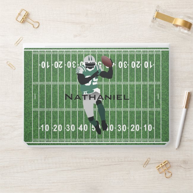 Football Field and Player HP Laptop Skin