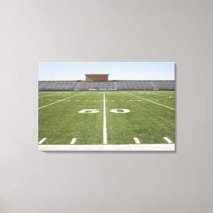 Football field and stadium canvas print