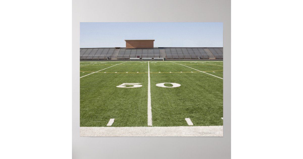 Football field and stadium poster | Zazzle