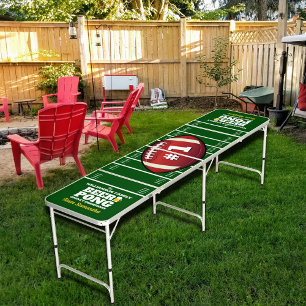 Football Field Custom Personalized Beer Pong Table