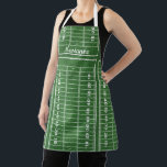 Football Field Design Apron<br><div class="desc">Football Fields Design Apron, with customizable text and your choice of strap color and size.</div>