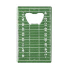 Football Field Design Bottle Opener