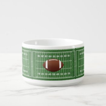 Football Field Design Chili Soup Bowl by SjasisSportsSpace at Zazzle
